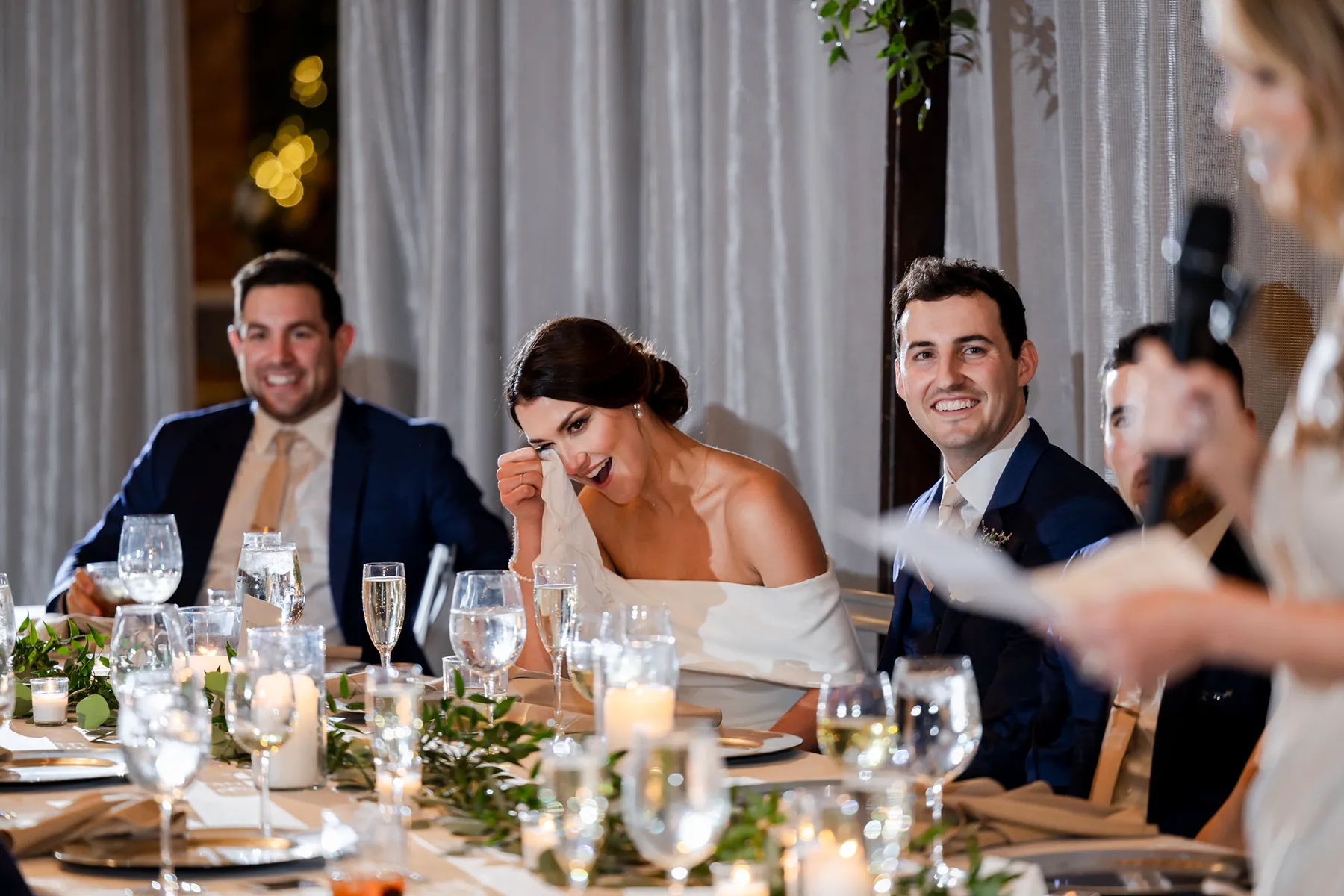 Wedding Photography Emotional speech while bride crying