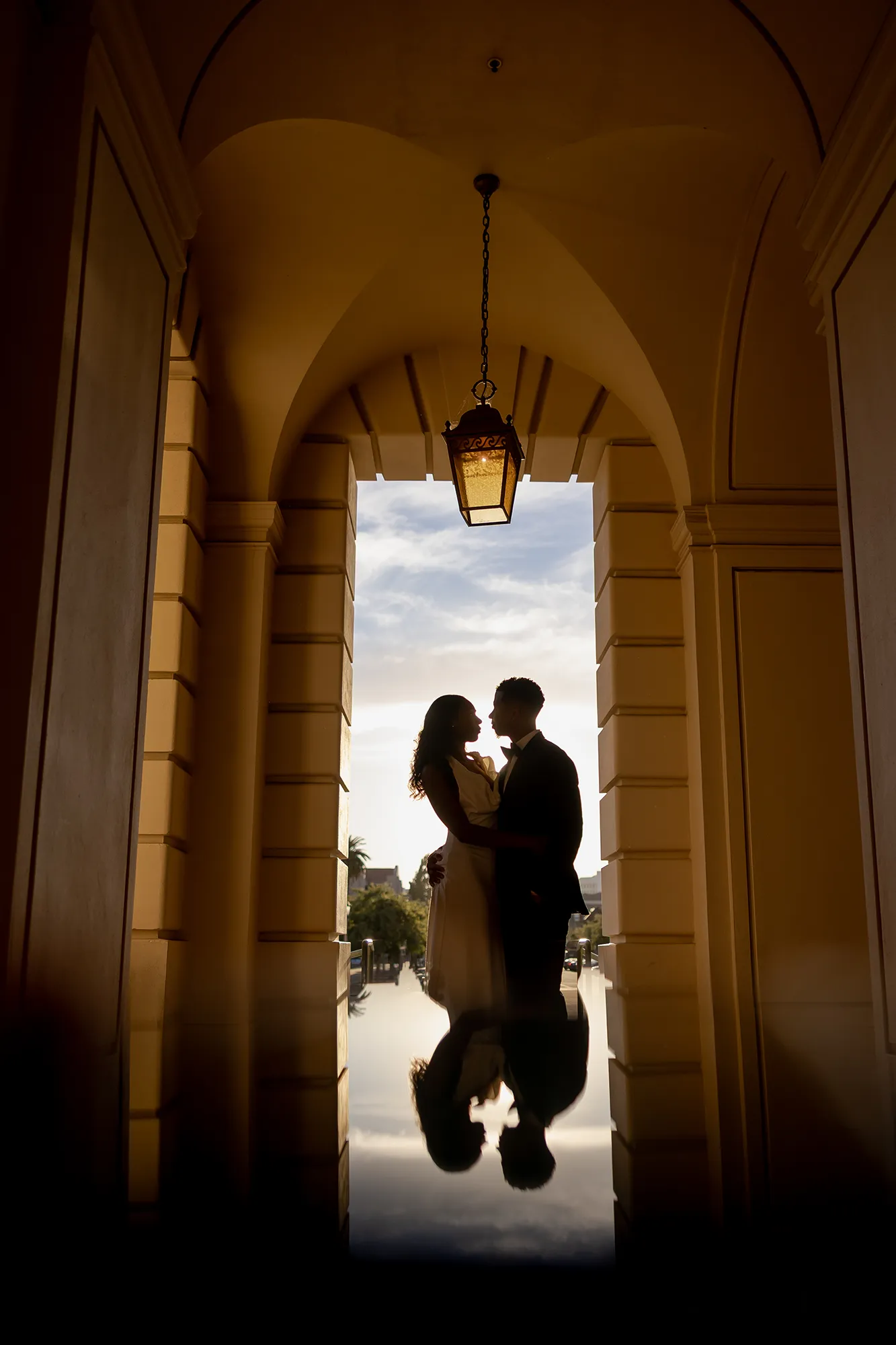 Luxury Engagement Photo session at Pasadena City Hall